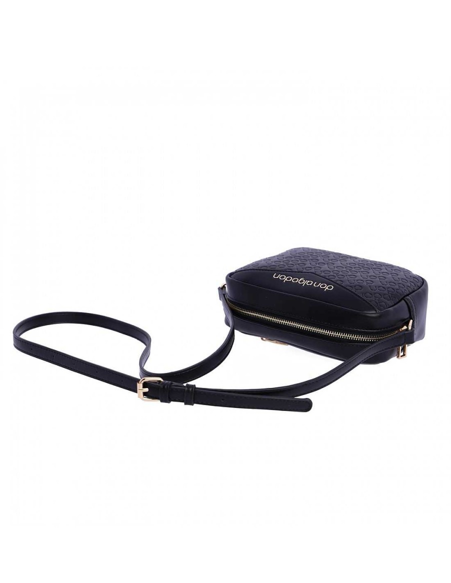 Bags DON ALGODON | Don Algodon Lula Women's Shoulder Bag in Synthetic Leather with Zipper Black