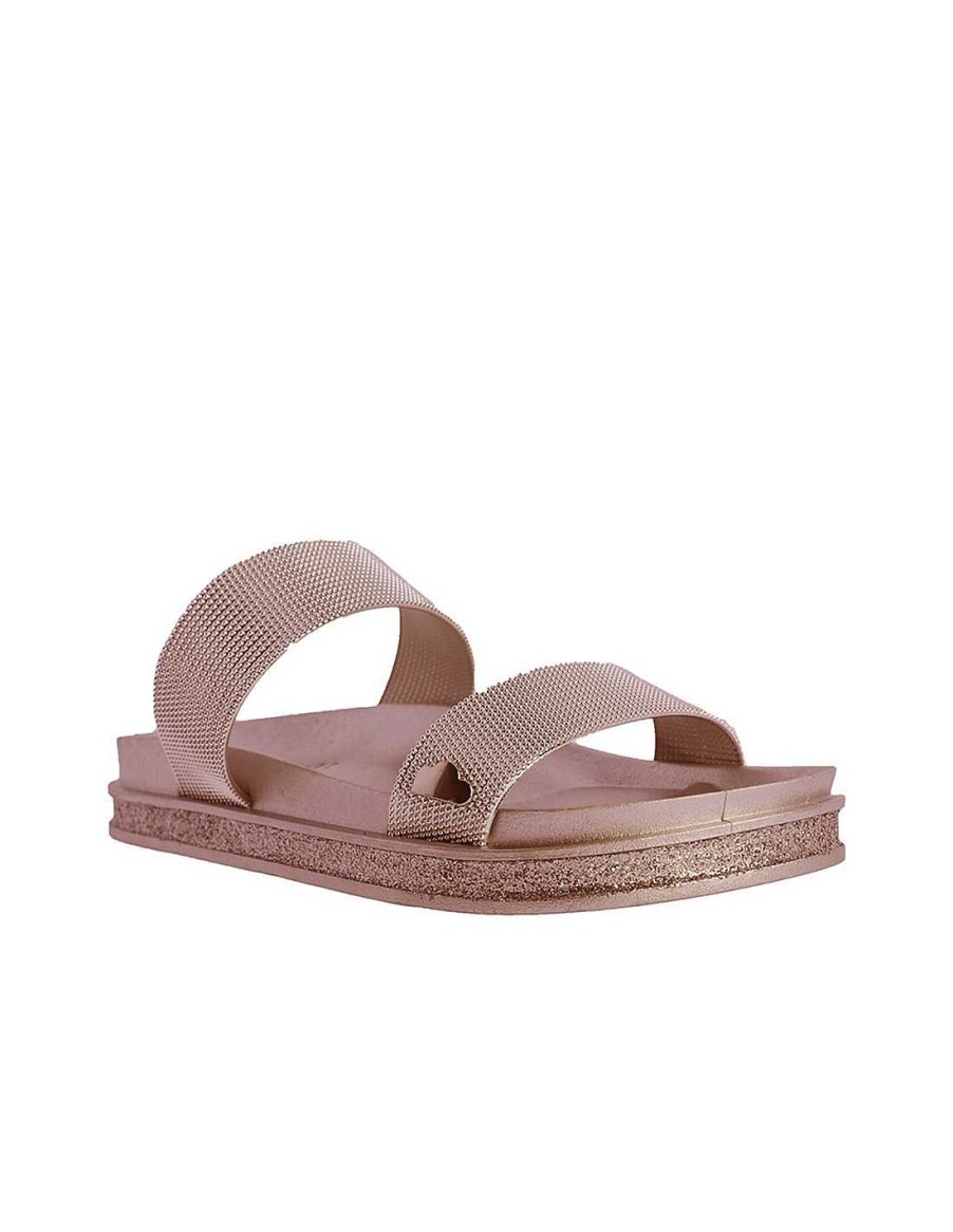 Footwear DON ALGODON | Don Algodon Corfu Pvc Water Flip Flops For Women Silver