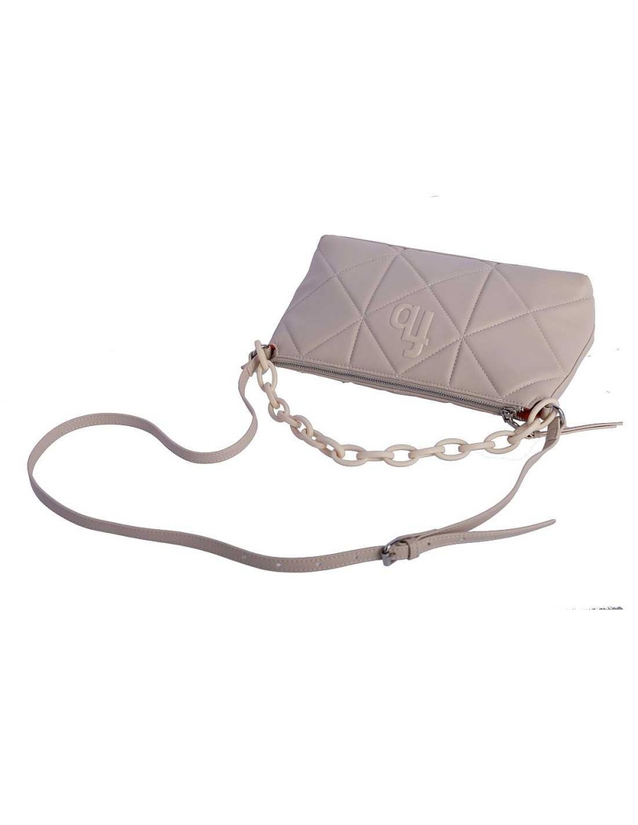 Bags Fun&Basics | Lilac Women's Crossbody Bag with Zipper Beige