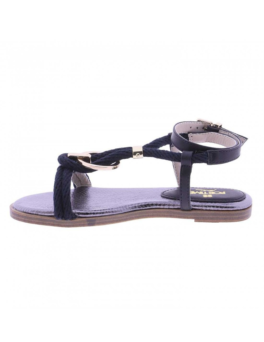 Footwear FOR TIME | Flat Sandal Ss9203 By For Time Black