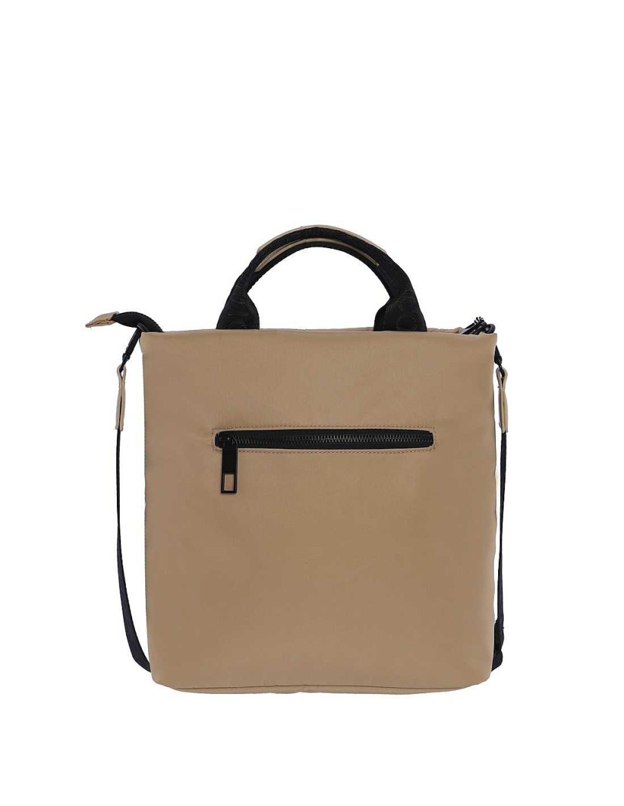 Bags CORONEL TAPIOCCA | Women's Colonel Tapiocca Persefone Nylon Zipper Handbag Beige