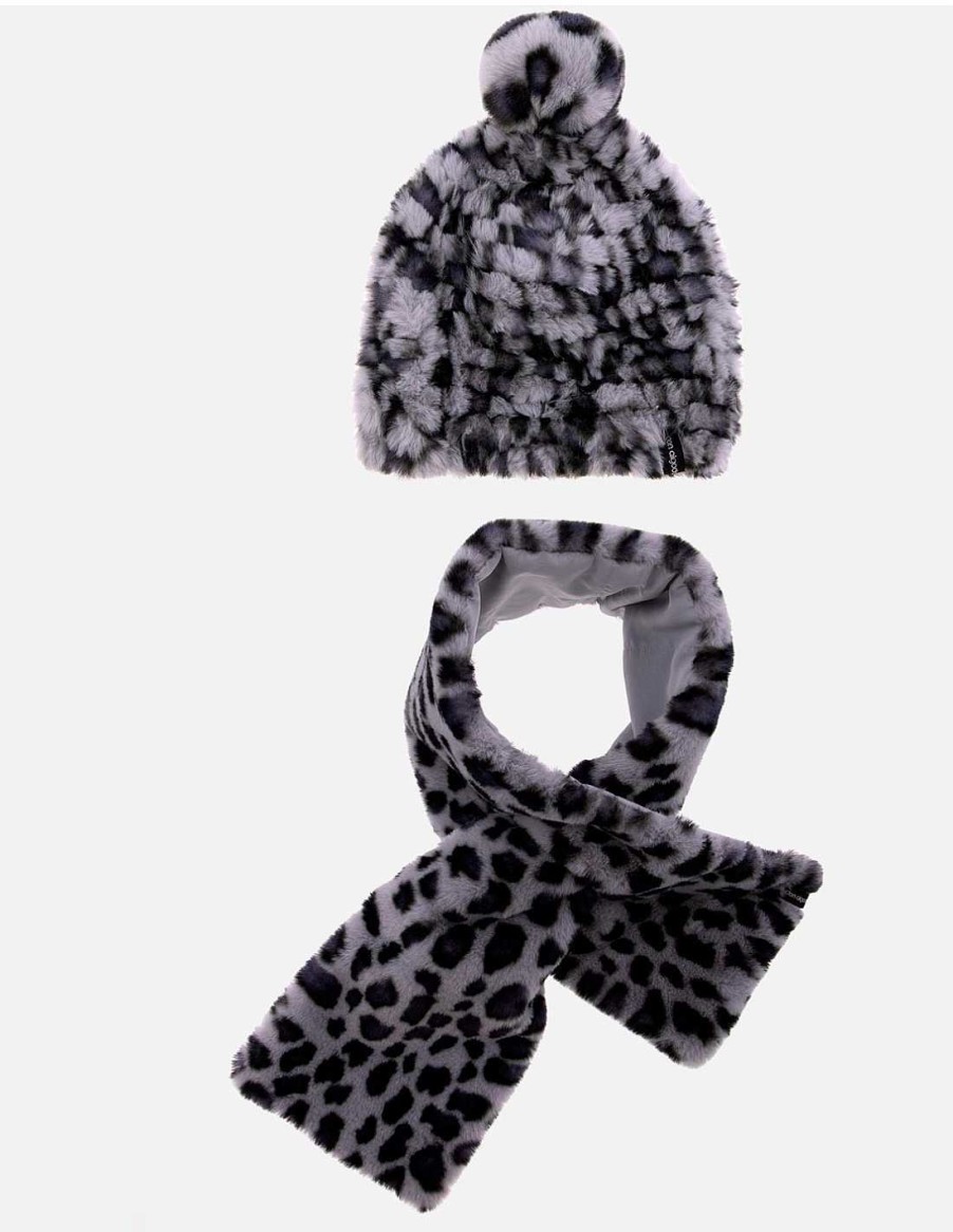 Accessories DON ALGODON | Matsi Hat and Scarf Pack for Women by Don Algodon Animal Print