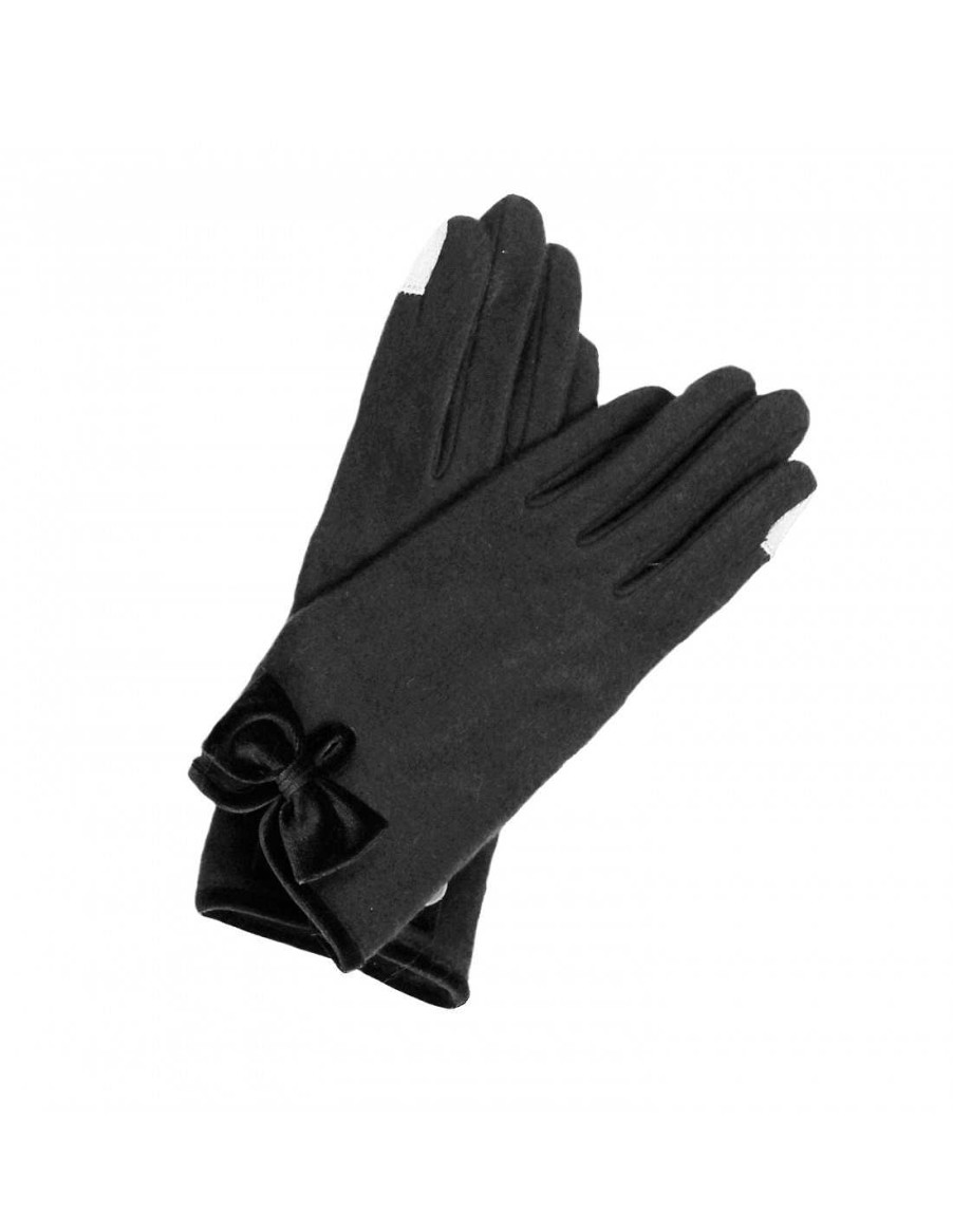 Accessories FOR TIME | Lasa Gloves From For Time Black