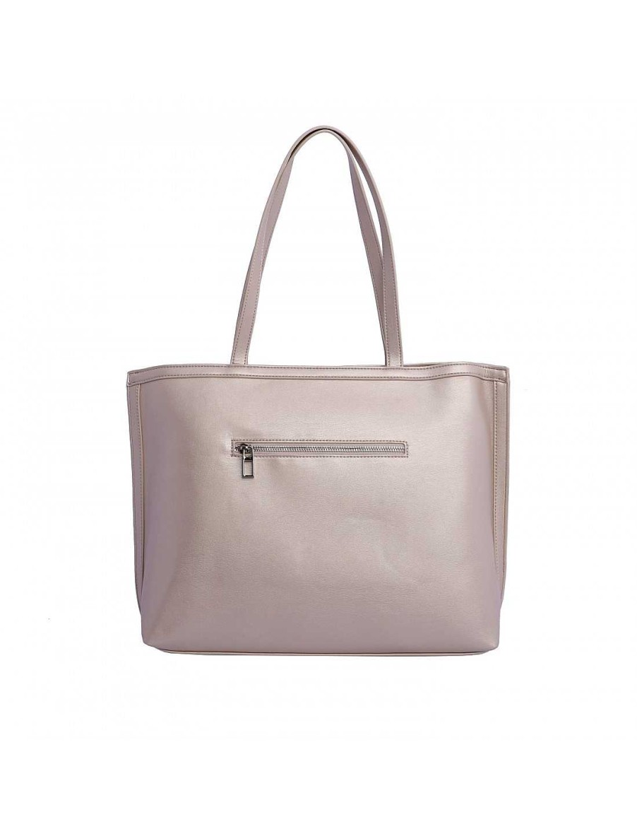 Bags DON ALGODON | Shopper Bag for Women Don Algodon Gema Synthetic Leather Beige