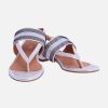 Footwear EL CABALLO | Flat Sandal for Women El Caballo Kavala Silver