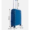 Accessories DON ALGODON | Don Algodon - Cabin and Medium Travel Suitcase Set / Cabin Suitcase 55X40X20 / Medium Suitcase 64X44X24 Blue