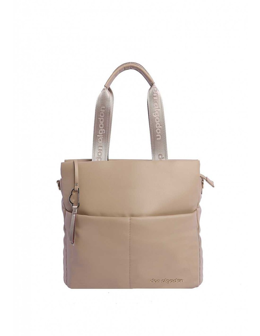 Bags DON ALGODON | Shopper Bag for Women Don Algodon Samy Synthetic Leather Beige