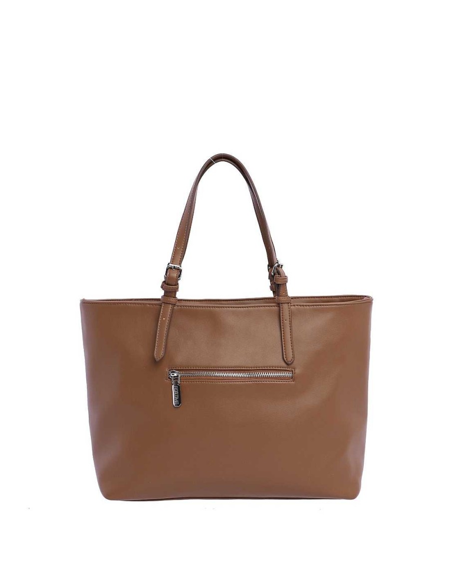 Bags FOR TIME | For Time Idalia Women's Shopper Bag in Synthetic Leather Brown