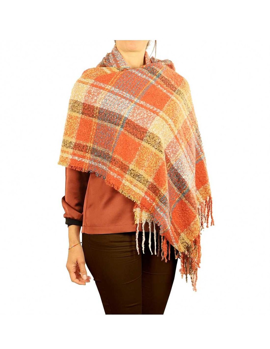 Accessories EFERRI | Pashmina Filo De Eferri Orange