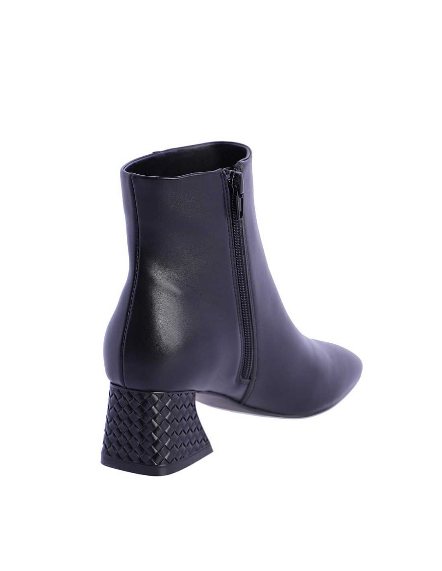 Footwear DON ALGODON | Don Cotton Synthetic Ankle Boot for Women Black