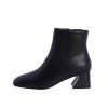 Footwear DON ALGODON | Don Cotton Synthetic Ankle Boot for Women Black