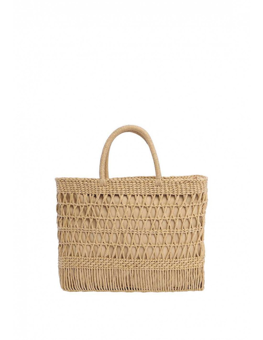 Bags FOR TIME | For Time Larache Raffia Women's Tote Bag Natural