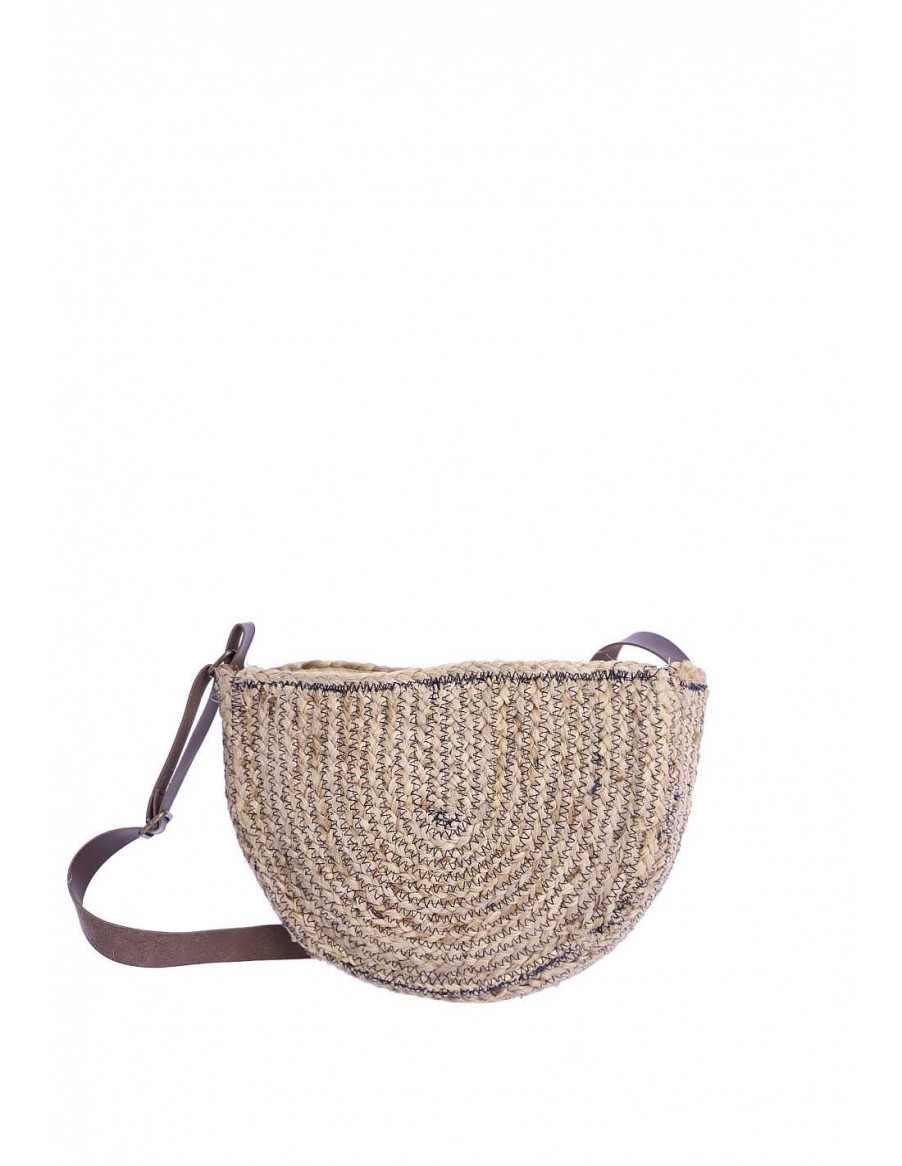 Bags FOR TIME | For Time Women's Tan-Tan Jute Shoulder Bag Natural