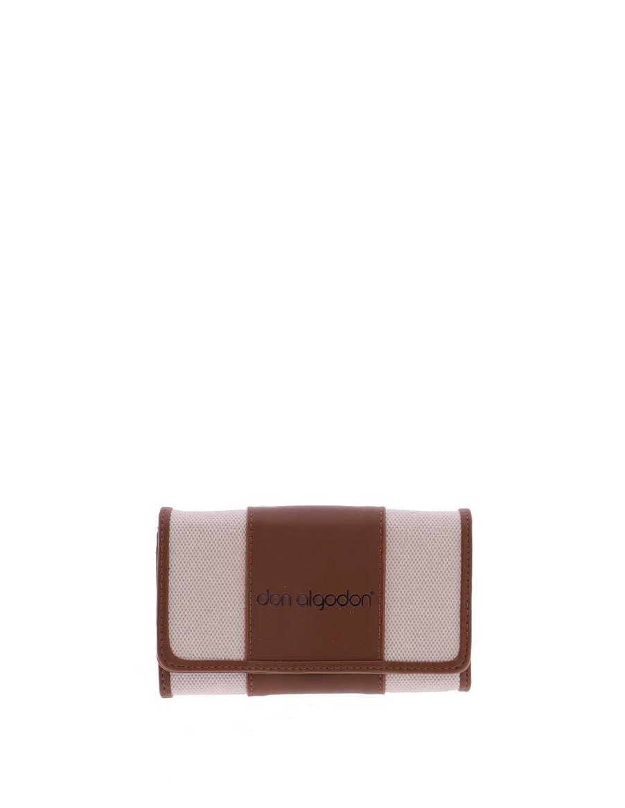 Wallets DON ALGODON | Don Algodon Mireia Women's Wallet With Zipper Natural