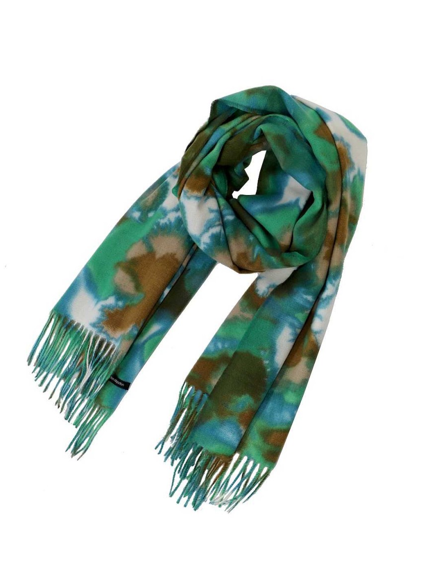 Accessories DON ALGODON | Don Algodon Flavia Rectangular Women's Scarf In Green