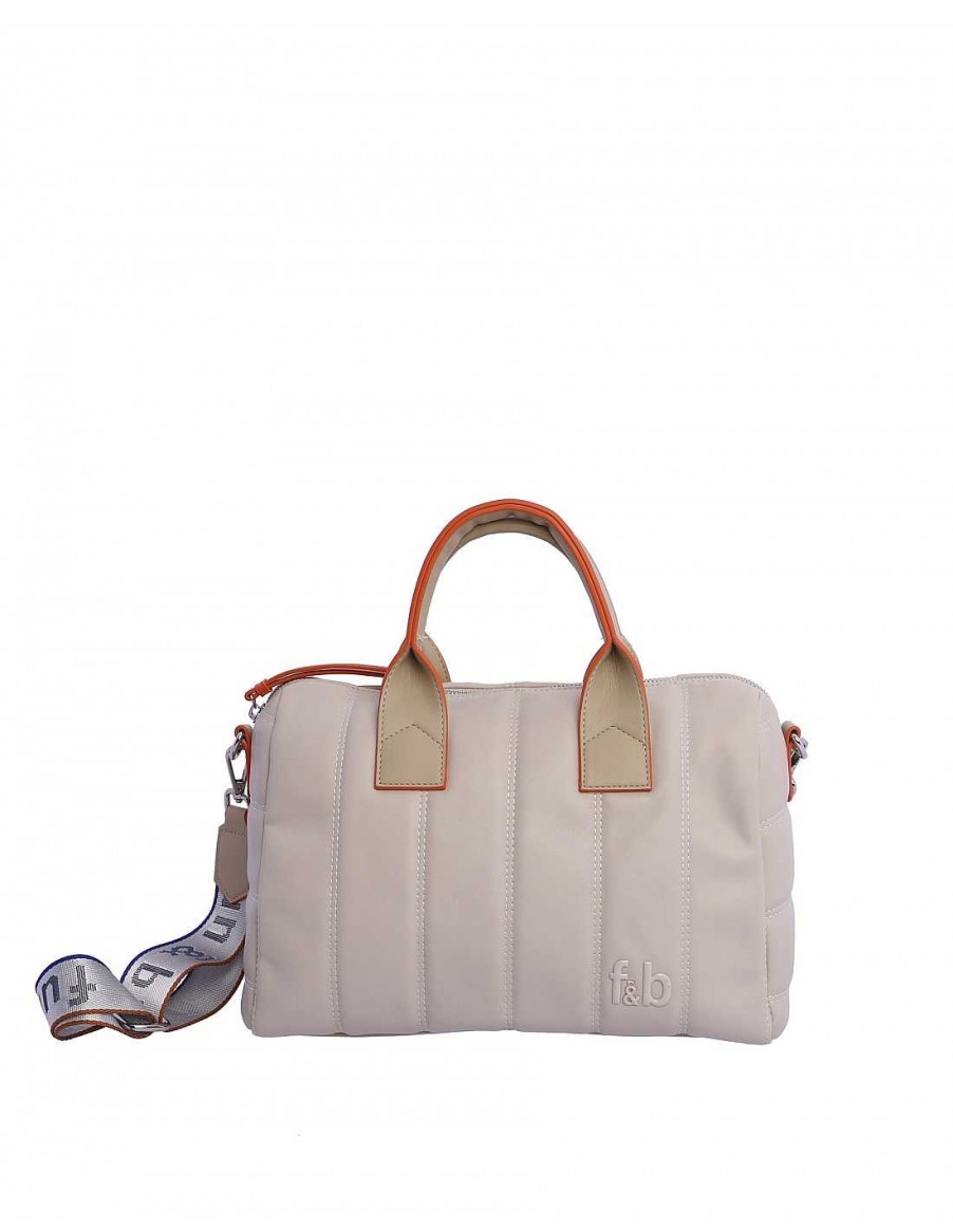 Bags Fun&Basics | Fun And Basics Women's Katy Faux Leather Handbag Beige