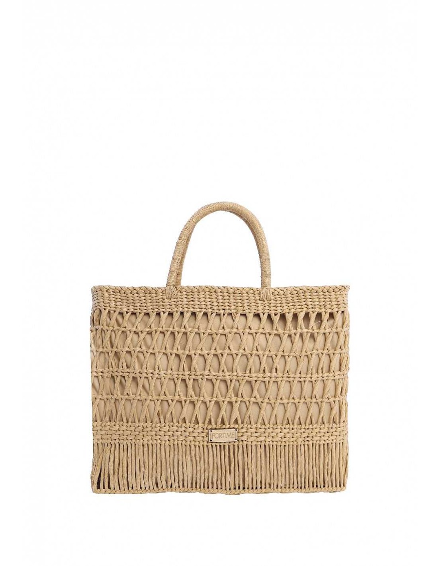 Bags FOR TIME | For Time Larache Raffia Women's Tote Bag Natural