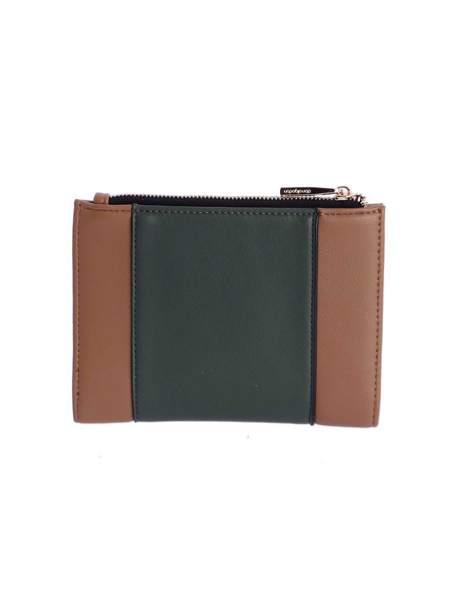 Wallets DON ALGODON | Women's Don Algodon Flora Synthetic Wallet with Zipper Camel