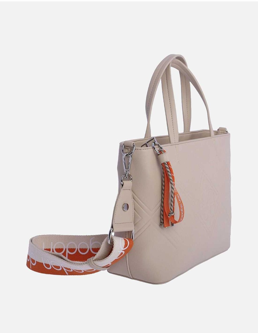 Bags DON ALGODON | Don Algodon Maxima Women's Handbag in Synthetic Leather with Zipper Silver