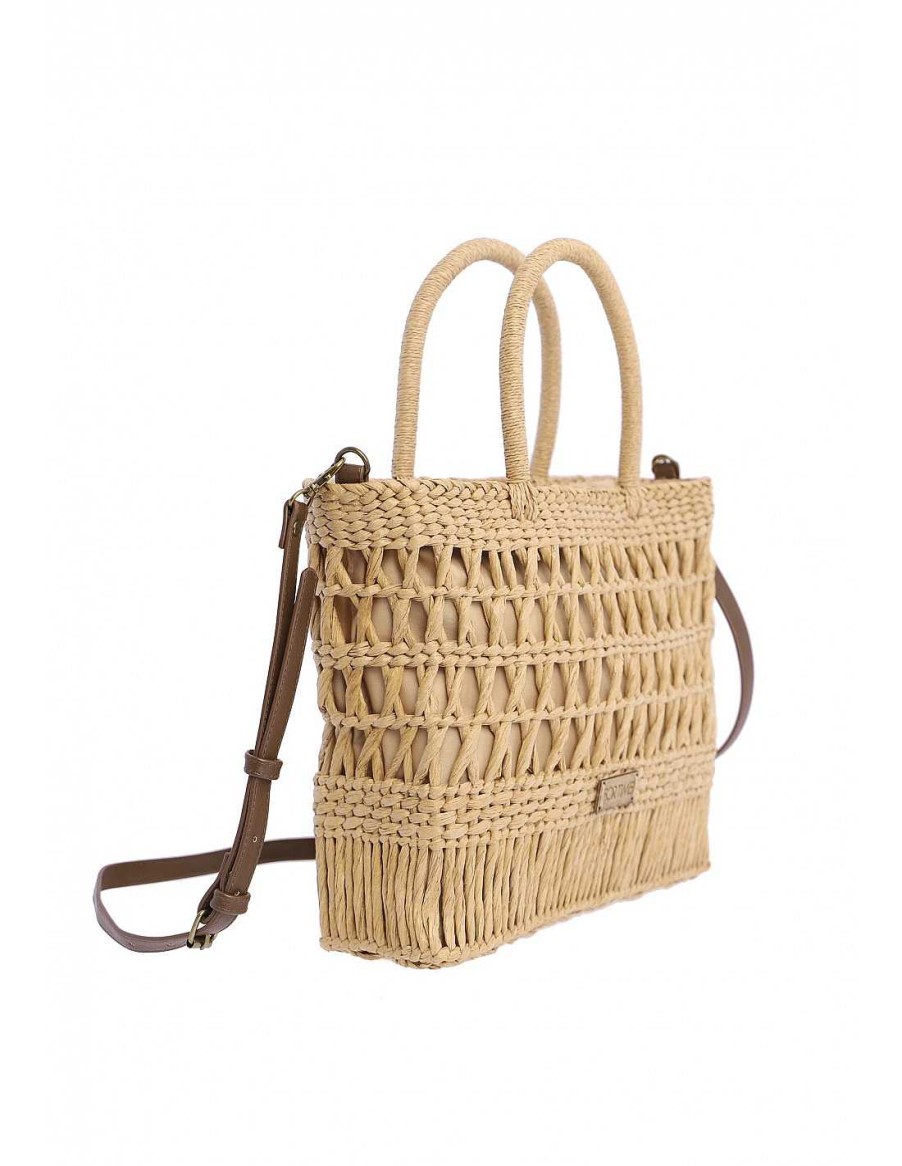 Bags FOR TIME | Raffia For Time Wad Women's Tote Bag Natural