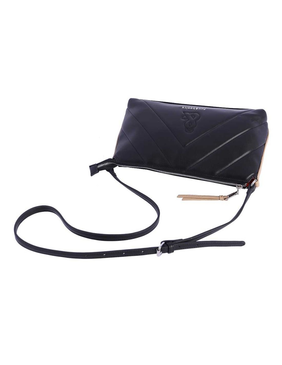 Bags Fun&Basics | Lola Women's Shoulder Bag with Zipper Black