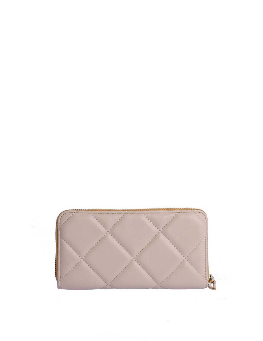 Wallets Fun&Basics | Fun&Basics Octavia Women's Wallet With Zipper Beige