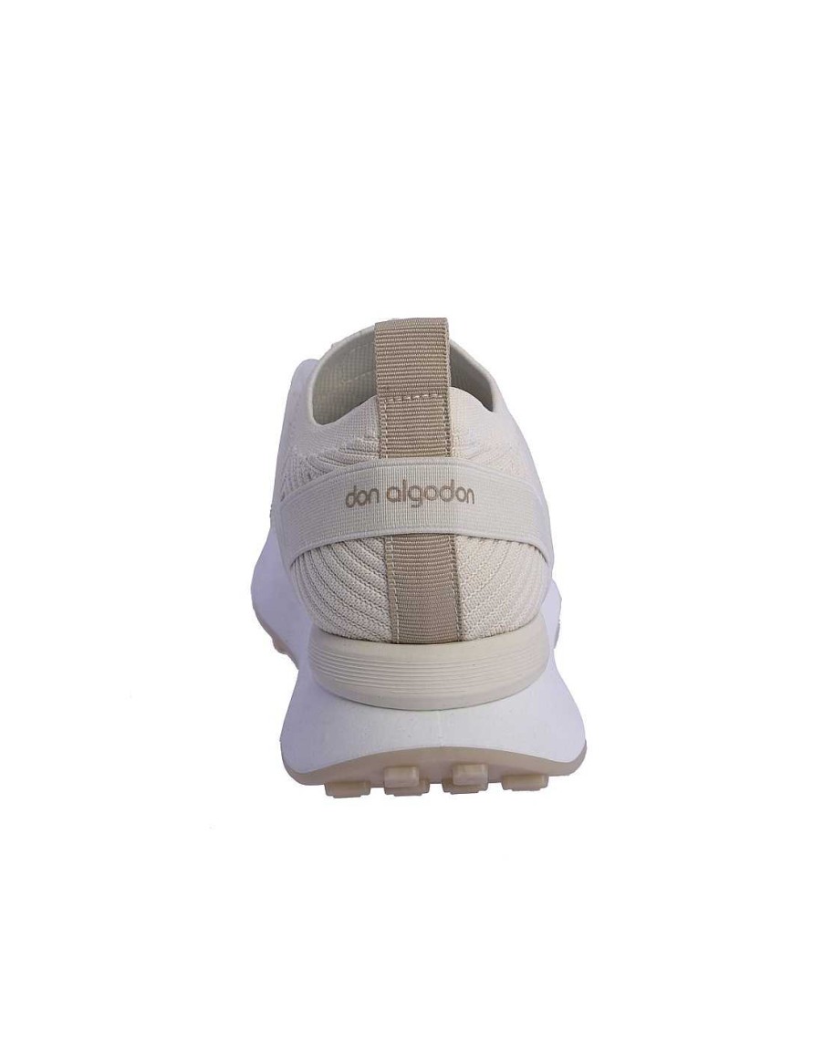 Footwear DON ALGODON | Women's Don Algodon Magali Elastic Mesh Sports Sneakers Beige