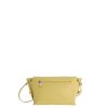 Bags AMICHI | Amichi Pascuala Women's Shoulder Bag in Synthetic Leather with Zipper Yellow