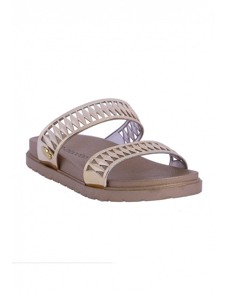 Footwear DON ALGODON | Flip Flops For Women Don Algodon Cannes Golden Gold