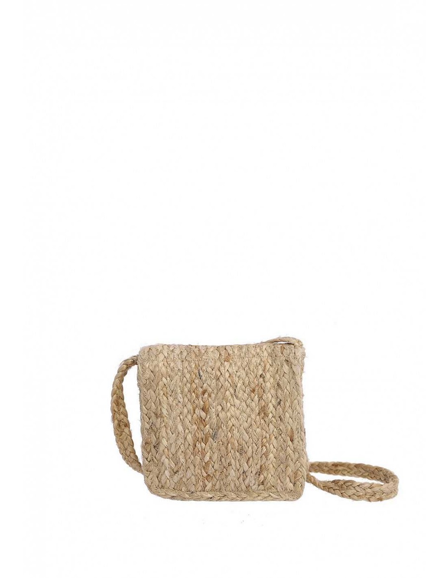 Bags FOR TIME | For Time Dakhla Women's Jute Shoulder Bag Natural