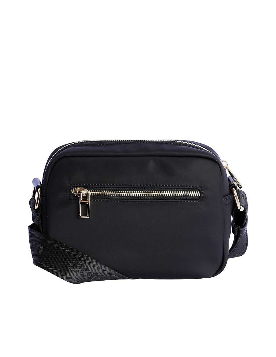 Bags DON ALGODON | Don Algodon Eleonor Women's Nylon Shoulder Bag with Zipper Black