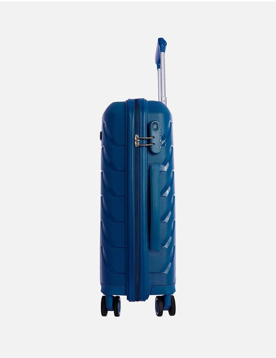 Accessories DON ALGODON | Don Algodon - Cabin and Medium Travel Suitcase Set / Cabin Suitcase 55X40X20 / Medium Suitcase 64X44X24 Blue