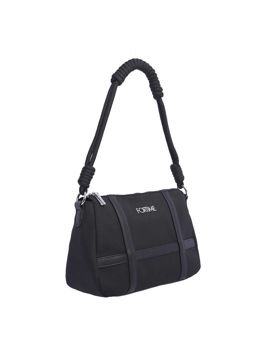 Bags FOR TIME | For Time Hosana Suede Women's Shoulder Bag Black