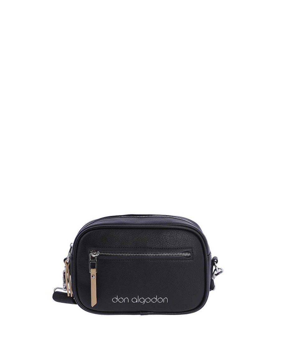 Bags DON ALGODON | Don Algodon Women's Gabriela Synthetic Leather Shoulder Bag Black