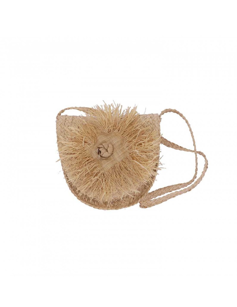 Bags EFERRI | Yanik Raffia Crossbody Bag by Eferri Natural