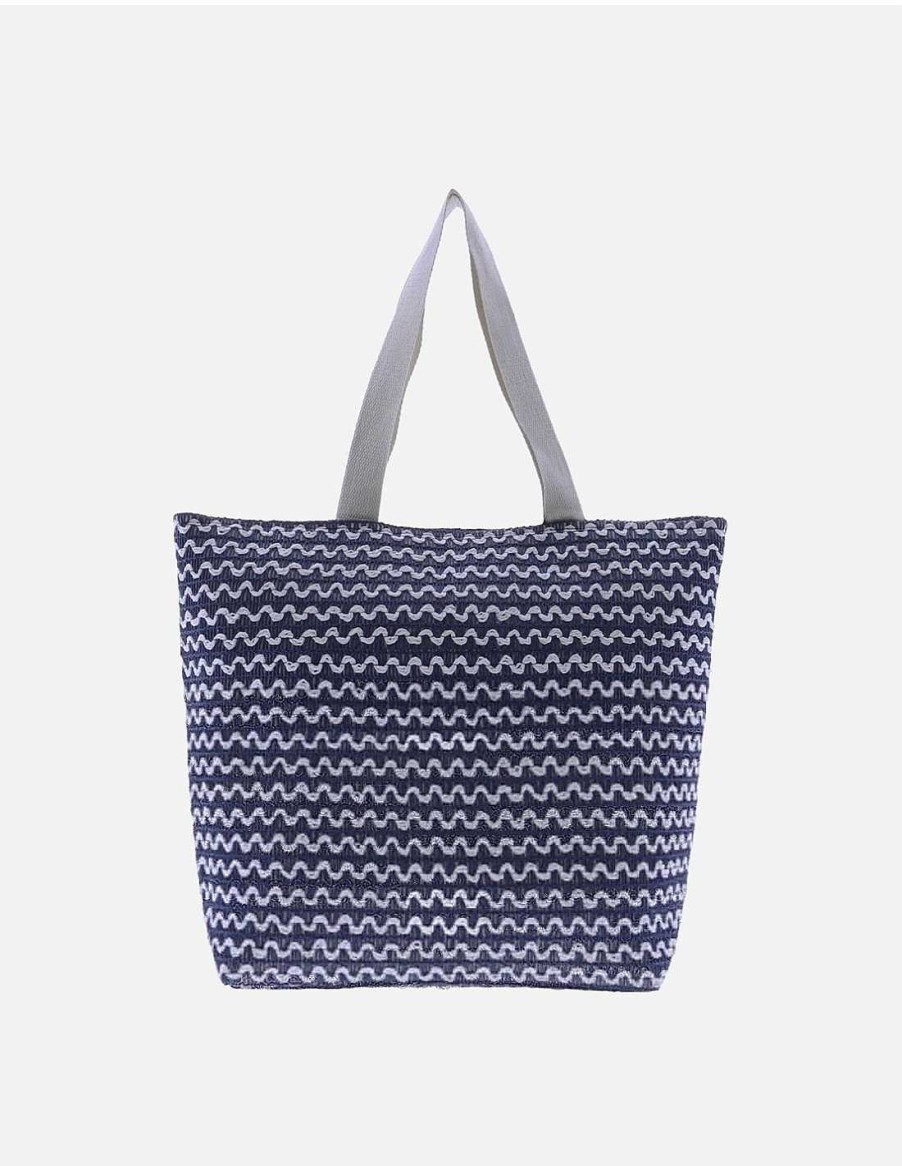 Bags FOR TIME | For Time Sol Raffia Women's Beach Bag Blue