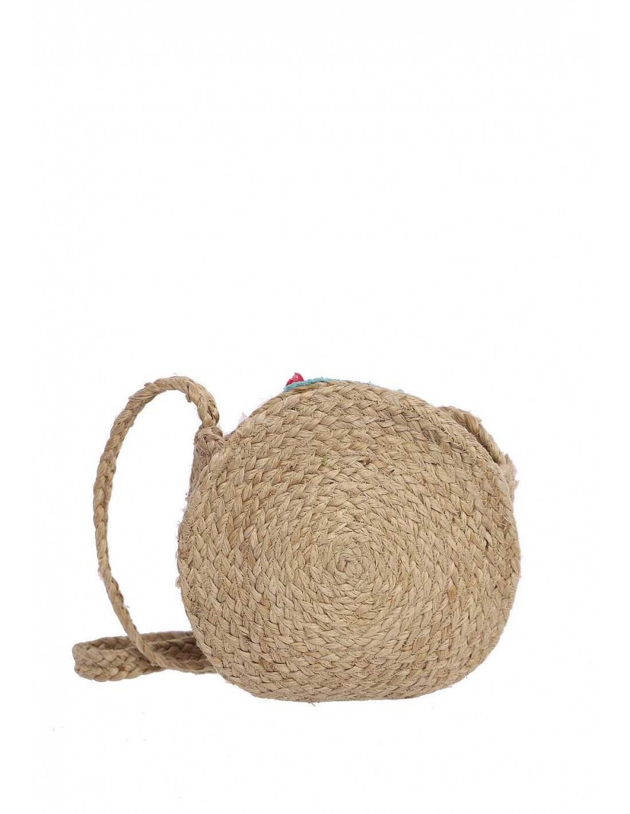 Bags FOR TIME | For Time Martil Jute Women's Round Shoulder Bag Natural