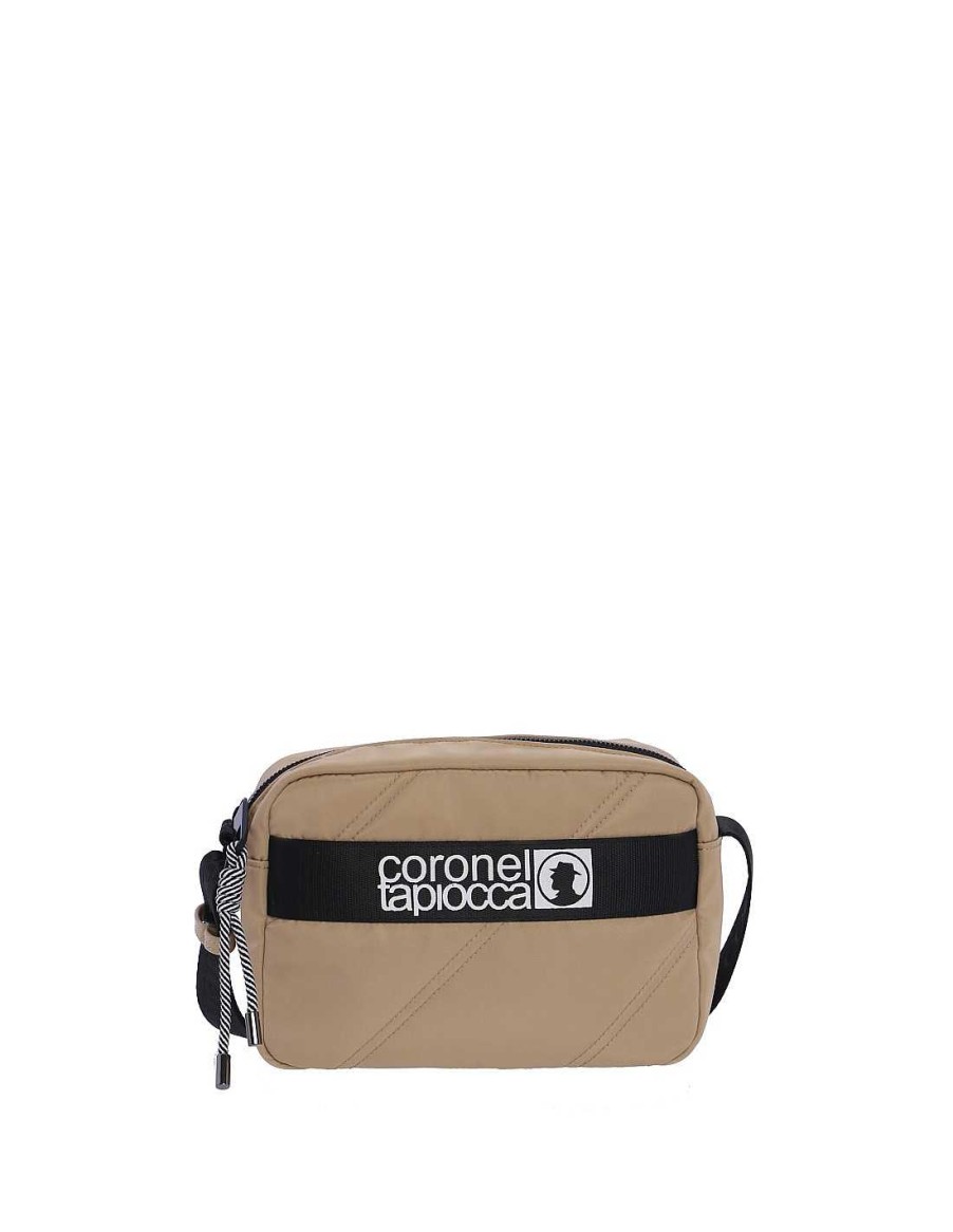 Bags CORONEL TAPIOCCA | Women's Colonel Tapiocca Perpetu Nylon Shoulder Bag With Zipper Beige