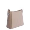 Bags DON ALGODON | Don Algodon Mesalina Women's Shoulder Bag in Synthetic Leather with Zipper Beige