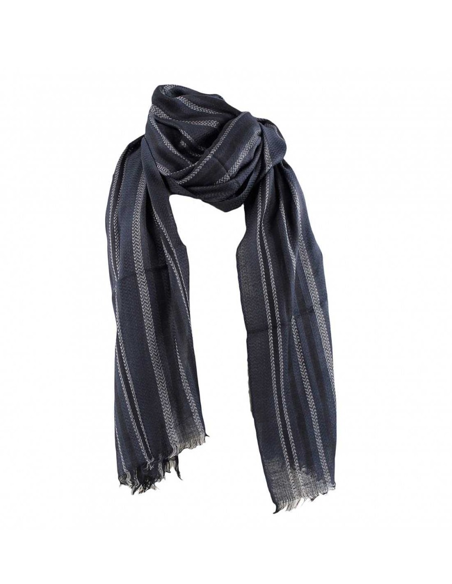 Accessories FOR TIME | Scarf Lines From For Time Marine