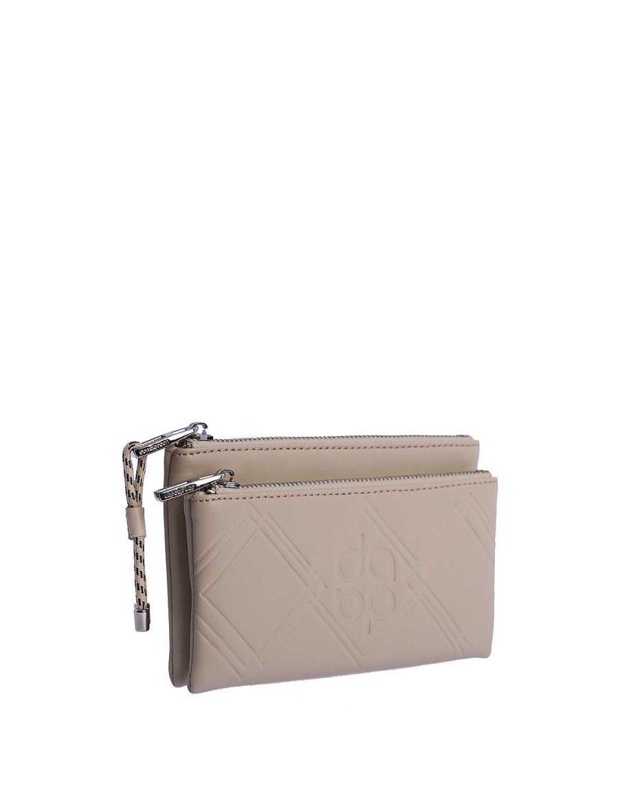 Bags DON ALGODON | Don Algodon Maica Women's Purse With Zipper Beige