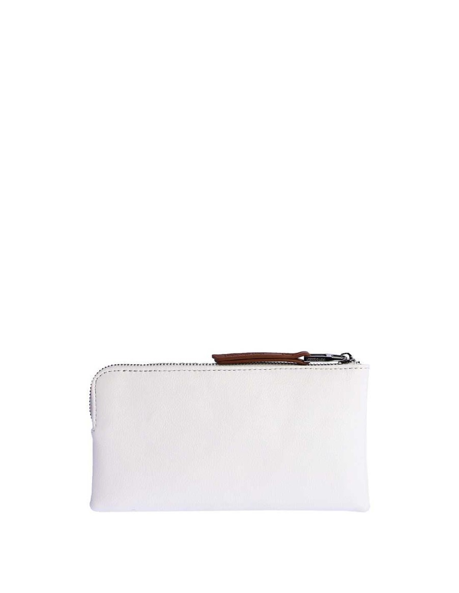 Bags DON ALGODON | Women's Wallets Don Algodon Mauve With Zipper White