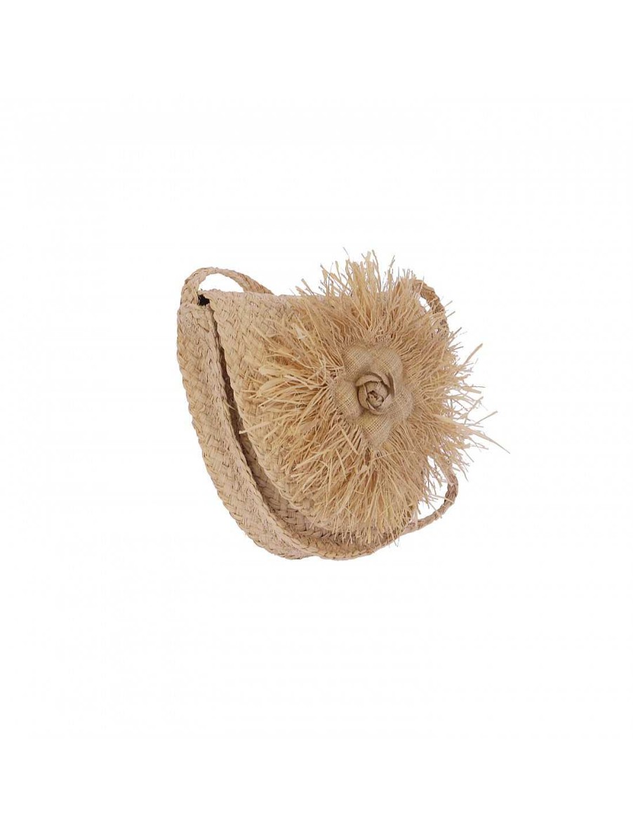 Bags EFERRI | Yanik Raffia Crossbody Bag by Eferri Natural