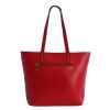 Bags Fun&Basics | Fun&Basics Jessica Women's Shopper Bag in Synthetic Leather with Zipper Red