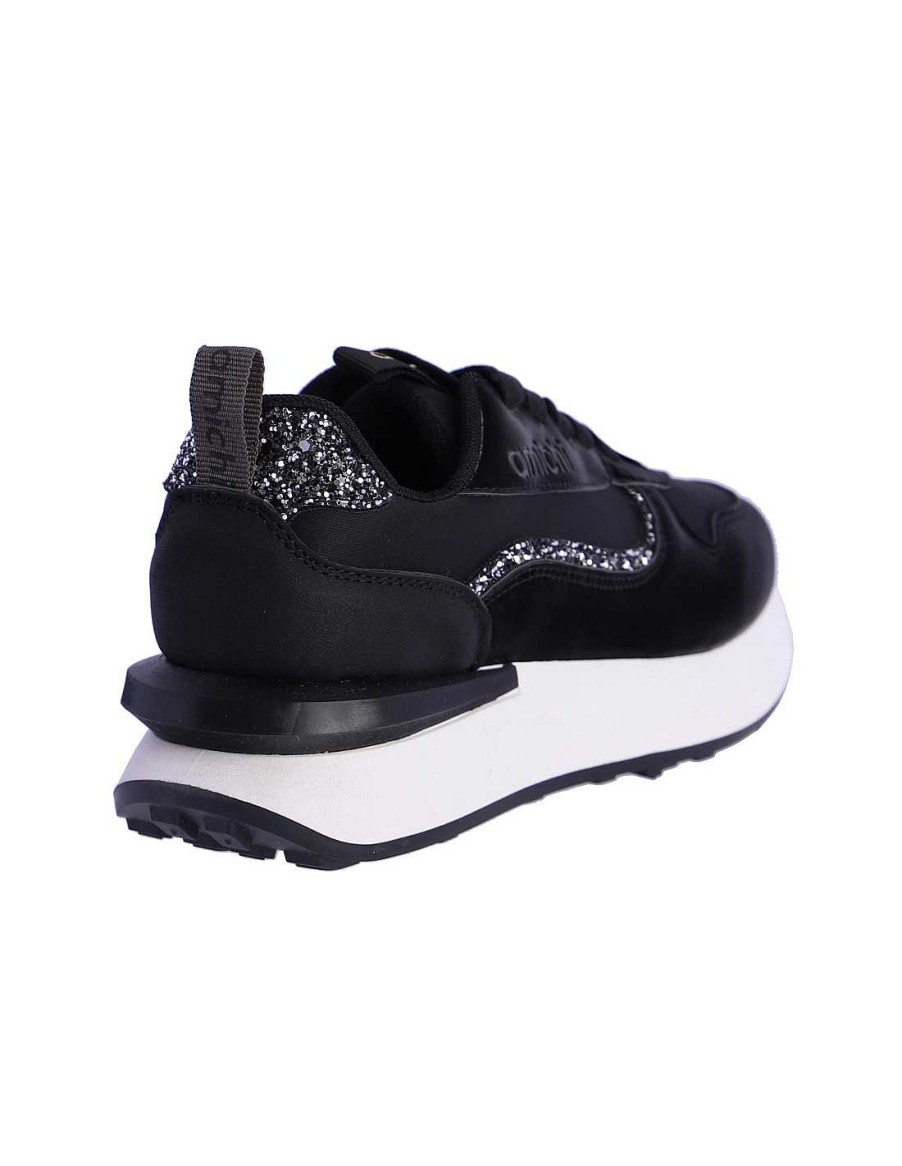 Footwear AMICHI | Amichi Dafne Nylon And Pu Women's Sneaker Black