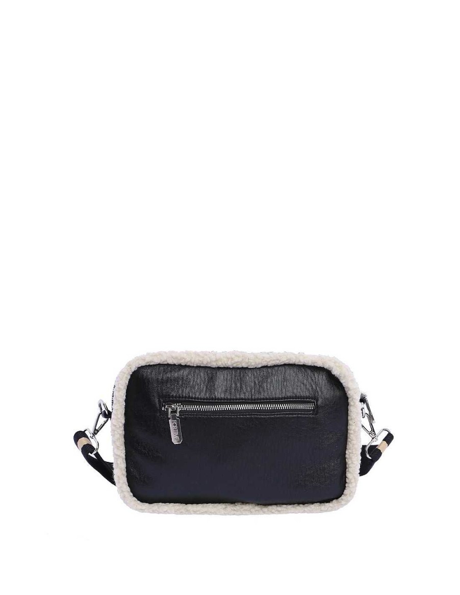 Bags FOR TIME | For Time Hermione Women's Faux Leather Crossbody Bag Black