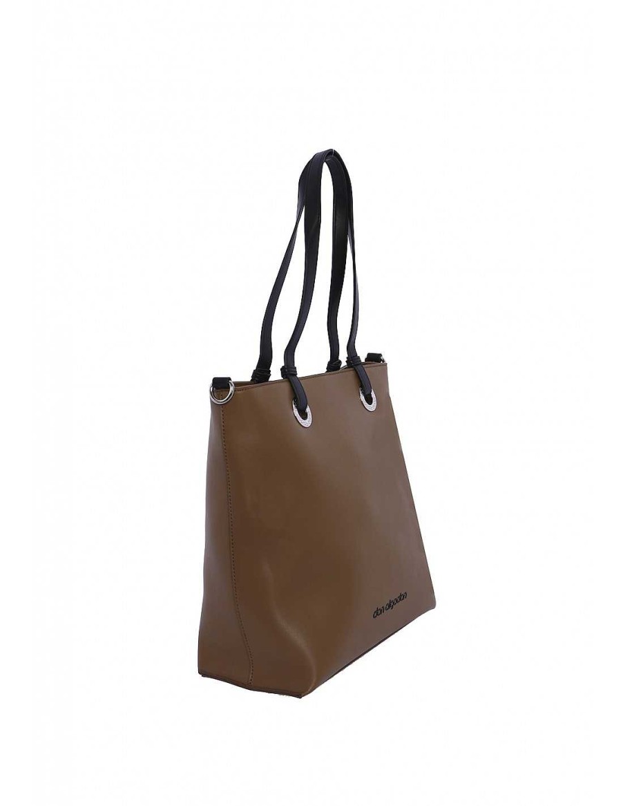 Bags DON ALGODON | Don Algodon Sani Synthetic Leather Women's Shopper Bag Camel