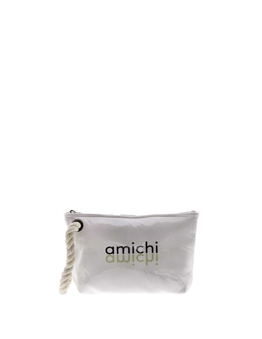 Bags AMICHI | Amichi Servodea Women's Beach Toiletry Bag With Zipper Natural