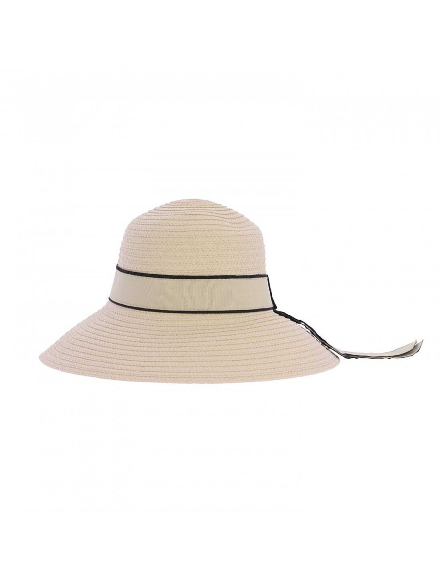 Accessories FOR TIME | For Time Yaiza Cloche Hat Ivory