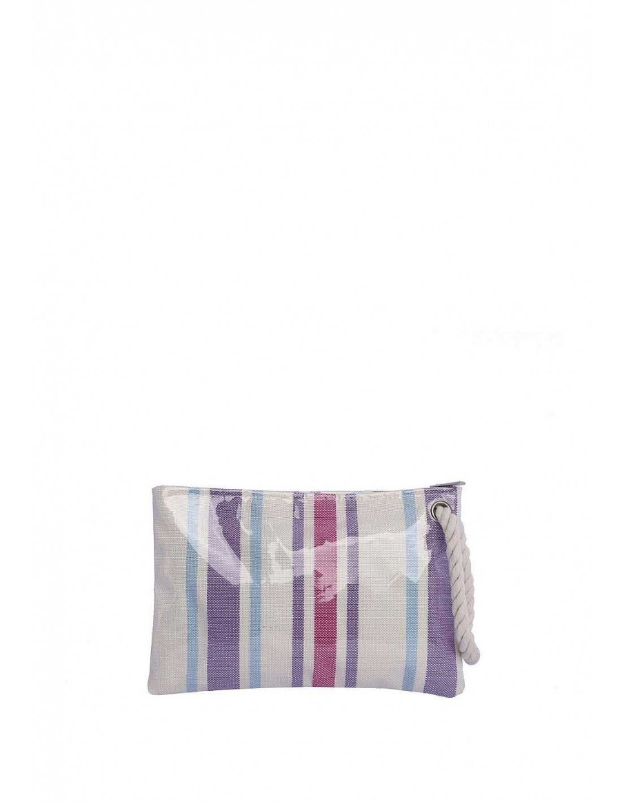 Bags FOR TIME | For Time Sale Women's Handbag in Laminated Striped Canvas Multicolored